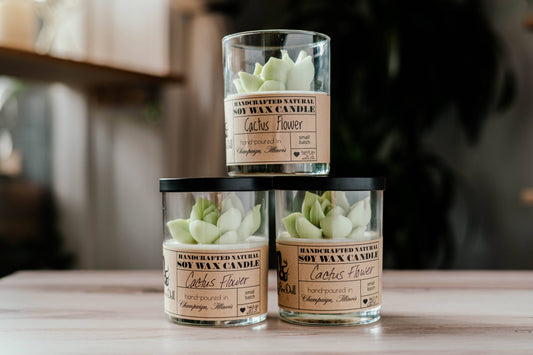 Cactus Flower 8oz Scented Soy Wax Candle