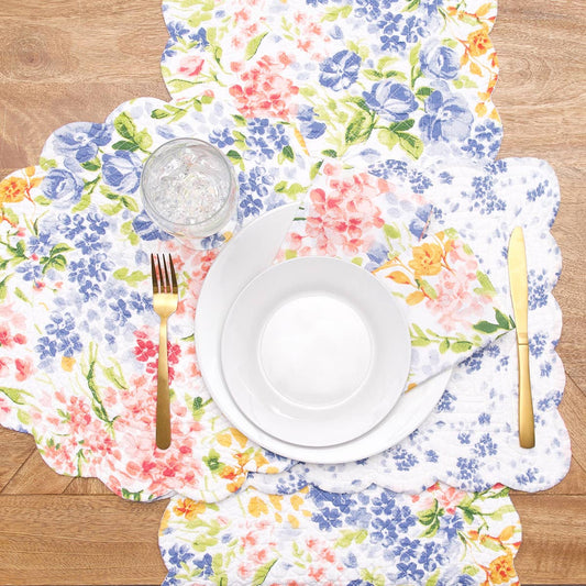 Florian Floral Round Placemat