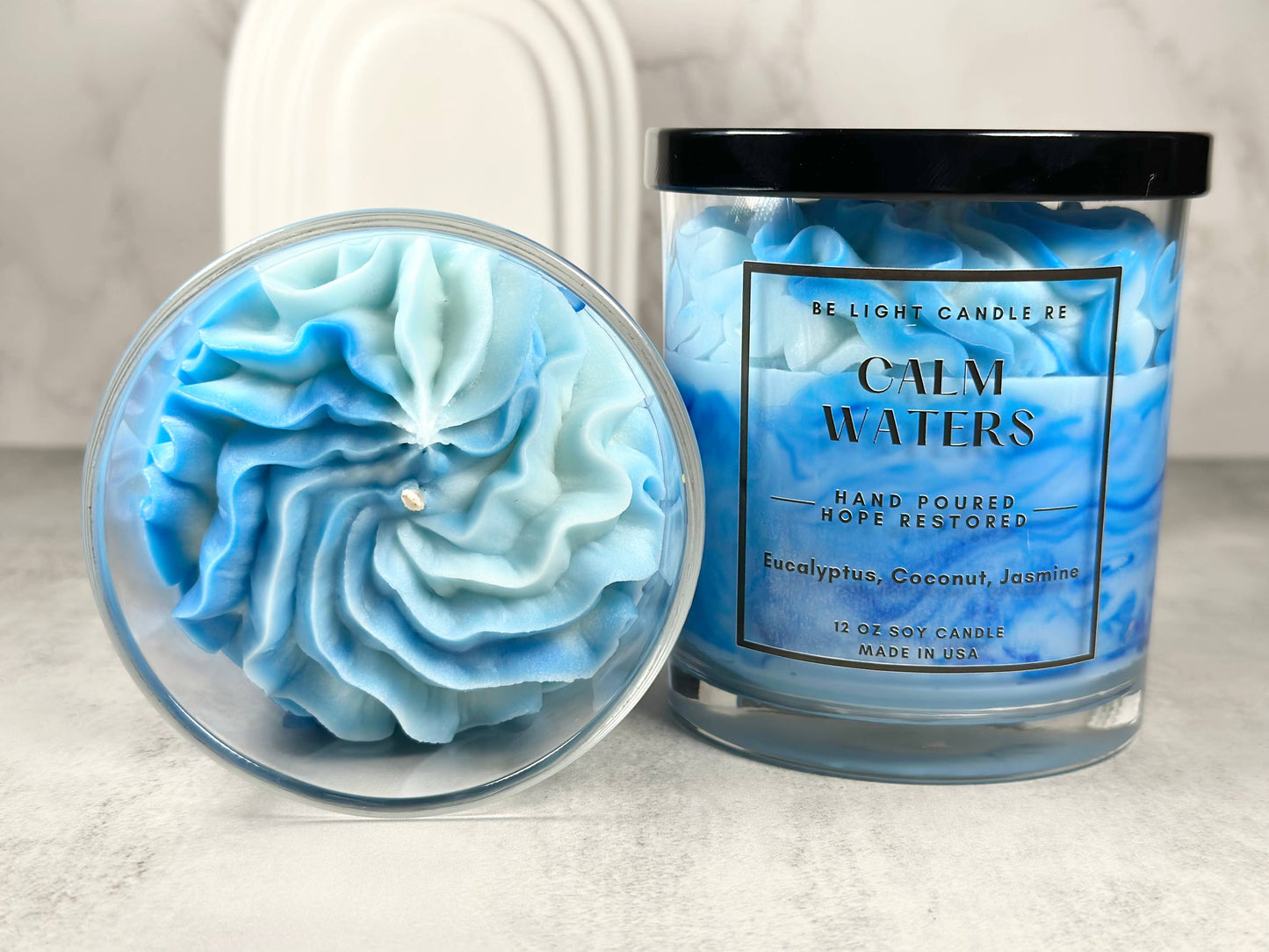 Calm Waters, Scented Soy Candle | Gifts For Friend | Coastal