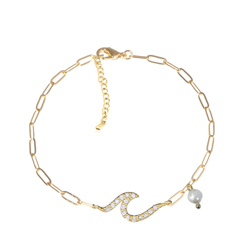 14K Gold-Plated Anklet Bracelet