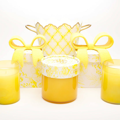 Citron 15 oz 2 wick Decorative Lid Candle