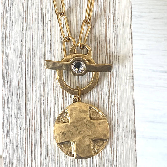 Lord’s Prayer religious medallion non tarnishing jewelry