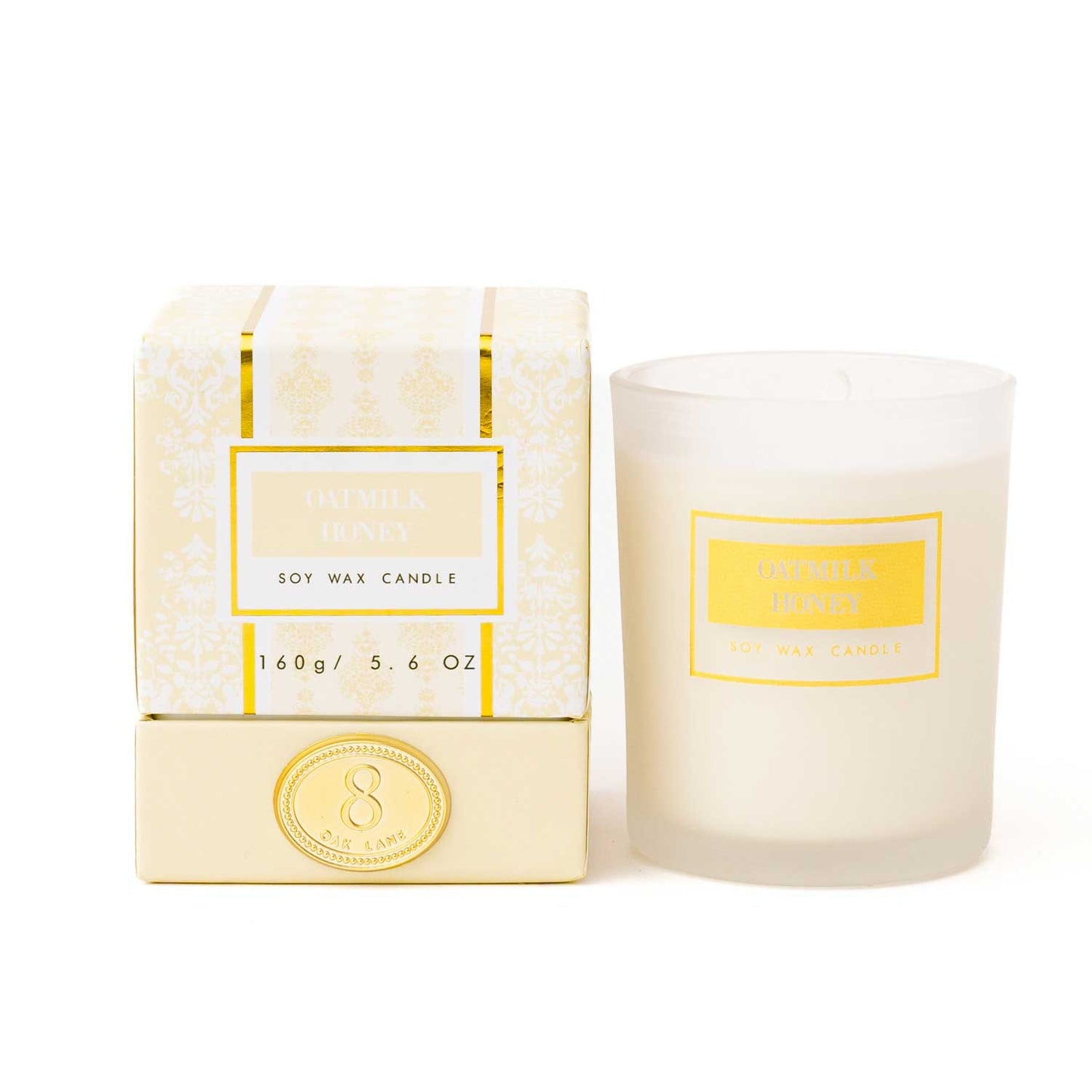 8 Oak Lane - Oatmilk Honey Boxed 5.6oz Candle