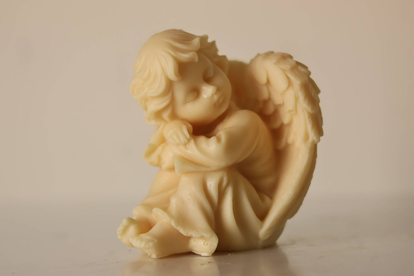 Cherub Baby Candle 4x4in - Angels