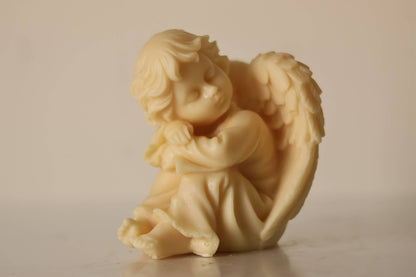 Cherub Baby Candle 4x4in - Angels