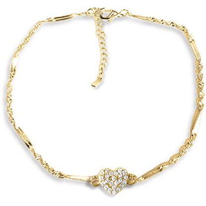 14K Gold-Plated Anklet Bracelet