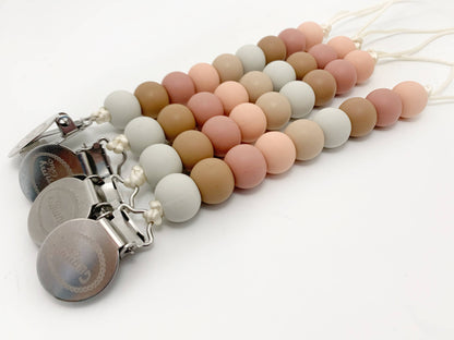 Sienna Pacifier Clip  Silicone Dummy Holder