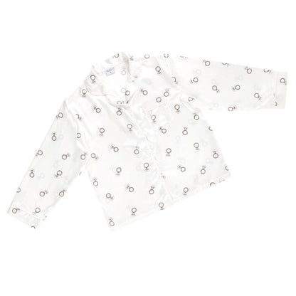 Bella Sleep + Spa - Long Sleeve PJ Set - White Rings