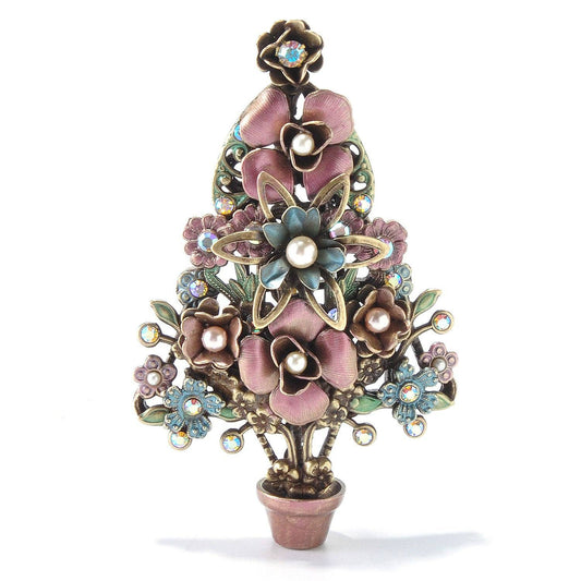Topiary Christmas Tree Brooch