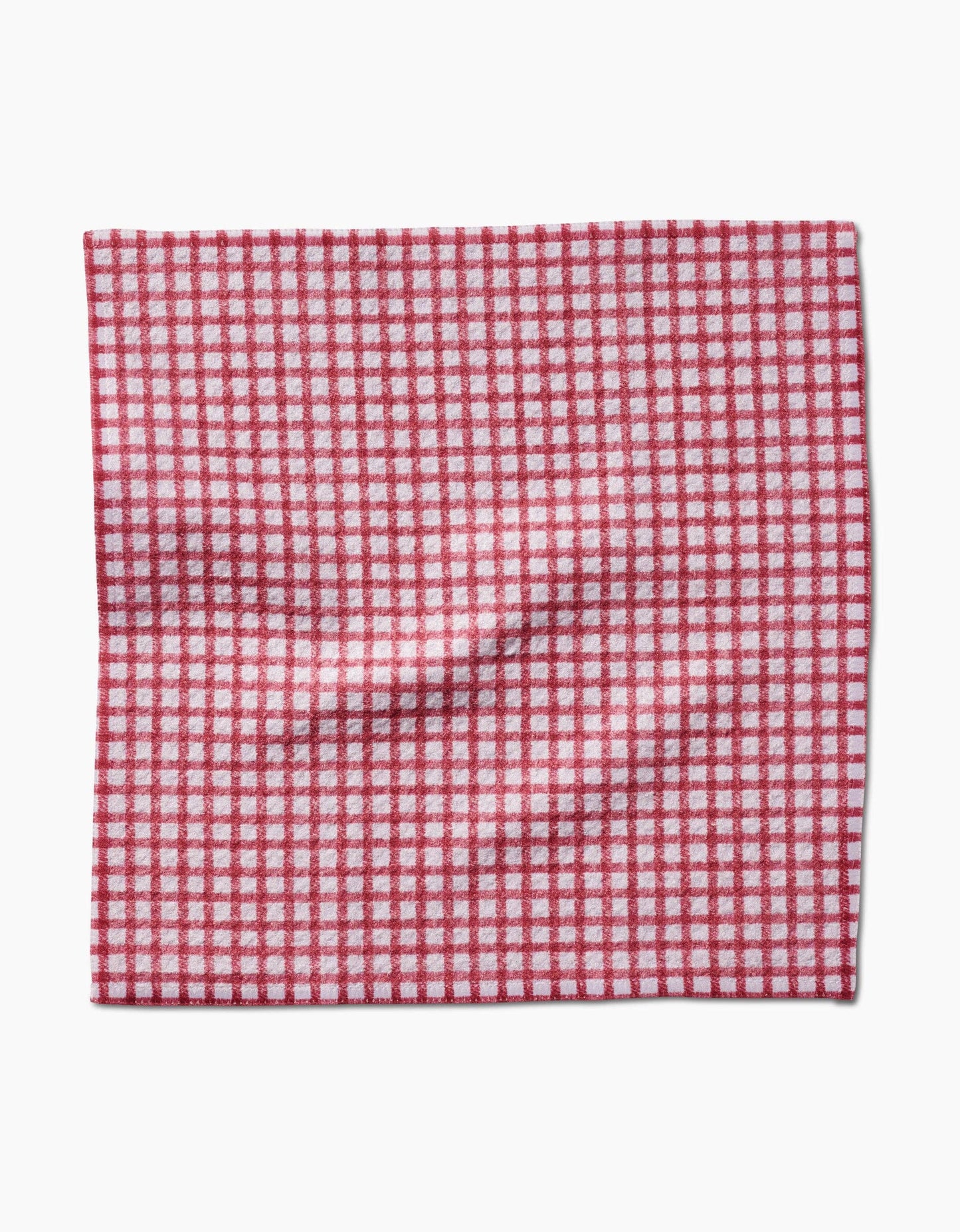 Geometry - Fireside Plaid Red Dishcloth Set