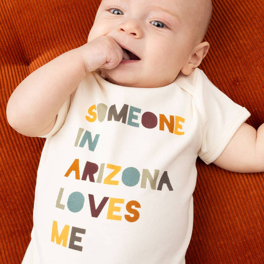 Someone in AZ Loves Me Arizona Baby Gift Cotton Onesie