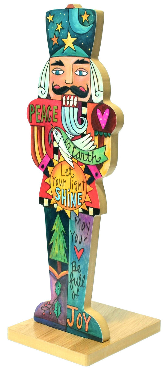 Escultura de madera de Cascanueces "El regalo de Clara"