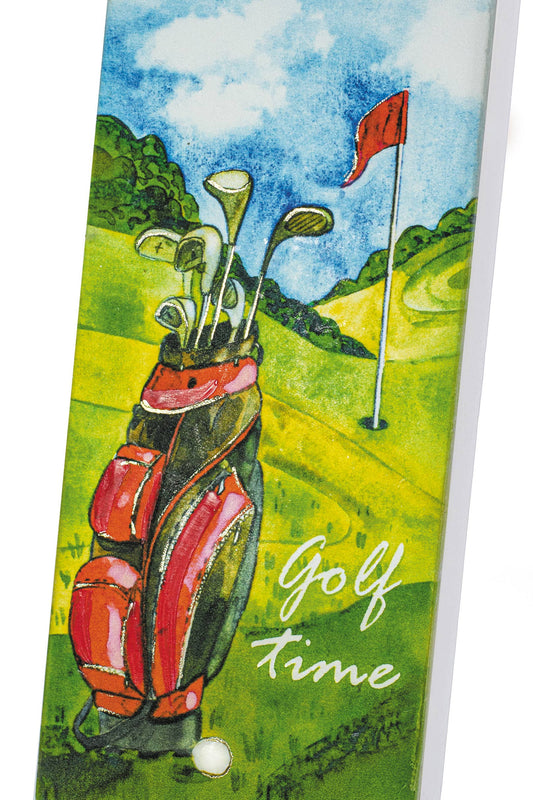 Flat Hand-crafted Candle - Golf Time