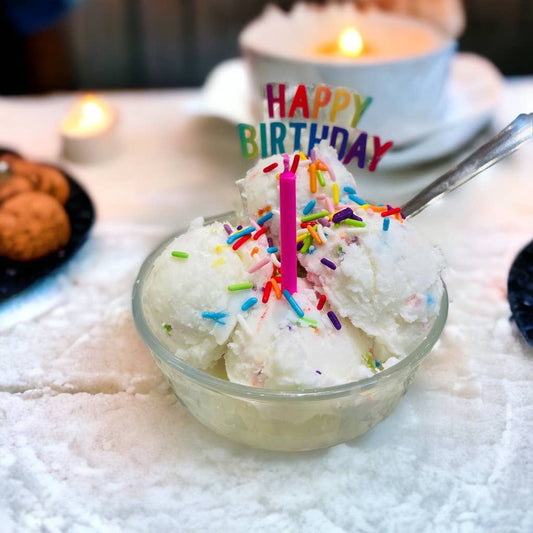 Happy Birthday Ice Cream Candle