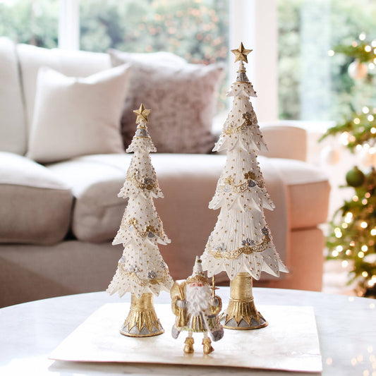 Dekorasyon Gifts  Decor - Floral Swirly Garland Neo Tree (Ivory)