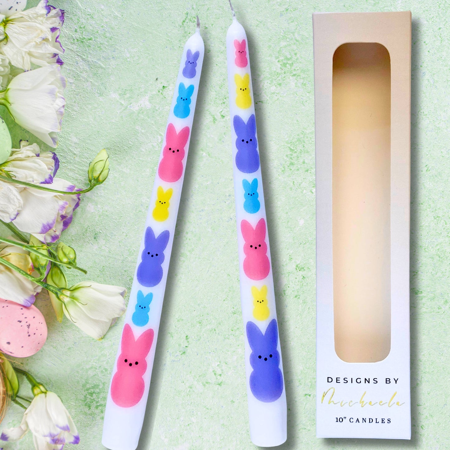 Easter Taper Candles for Spring Tablescapes and Gifts