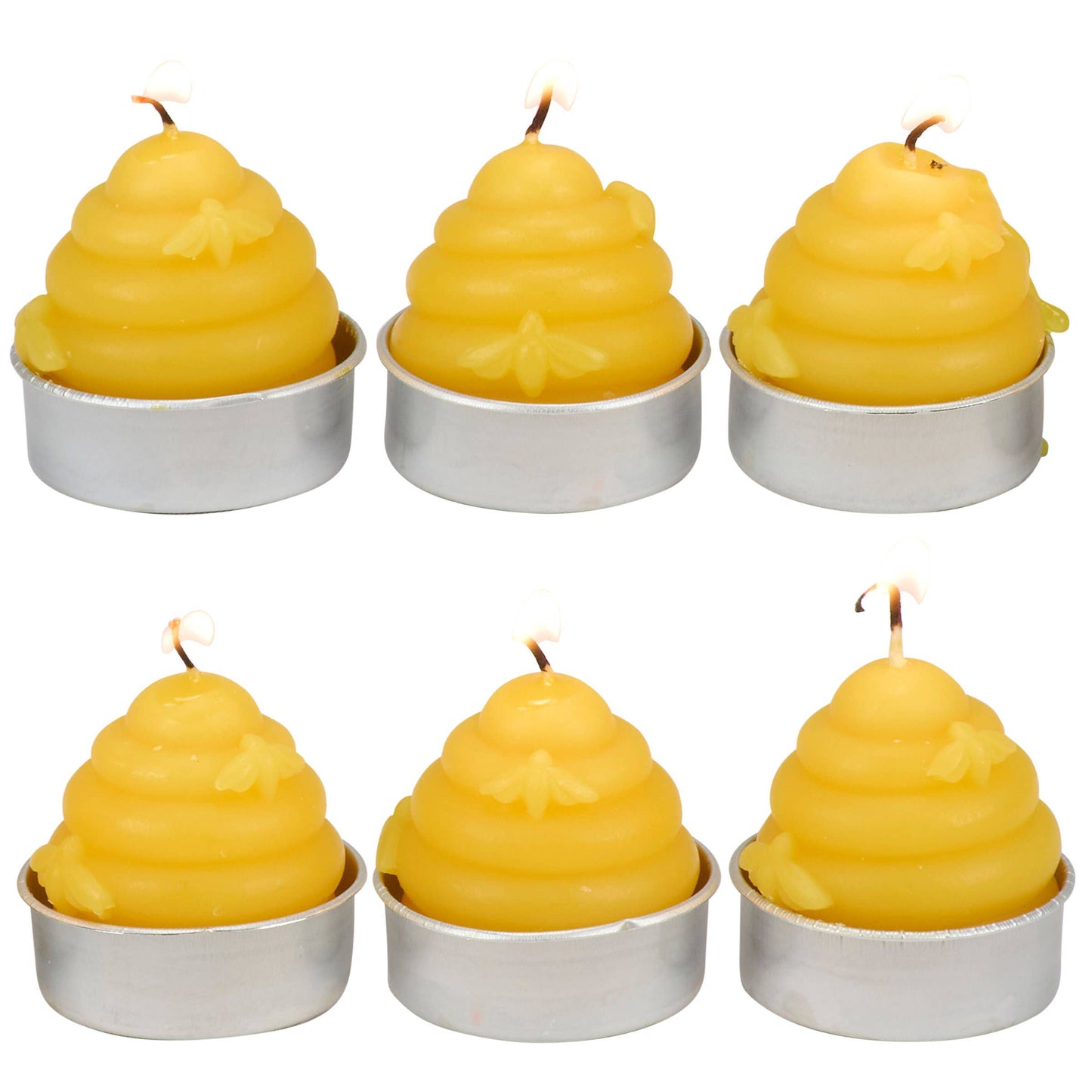 Bee Skep Figurine Candle Set
