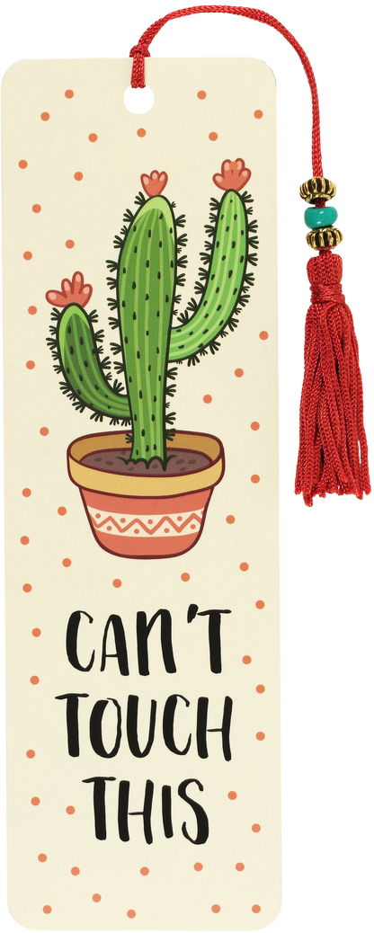 Can't Touch This Beaded Bookmark