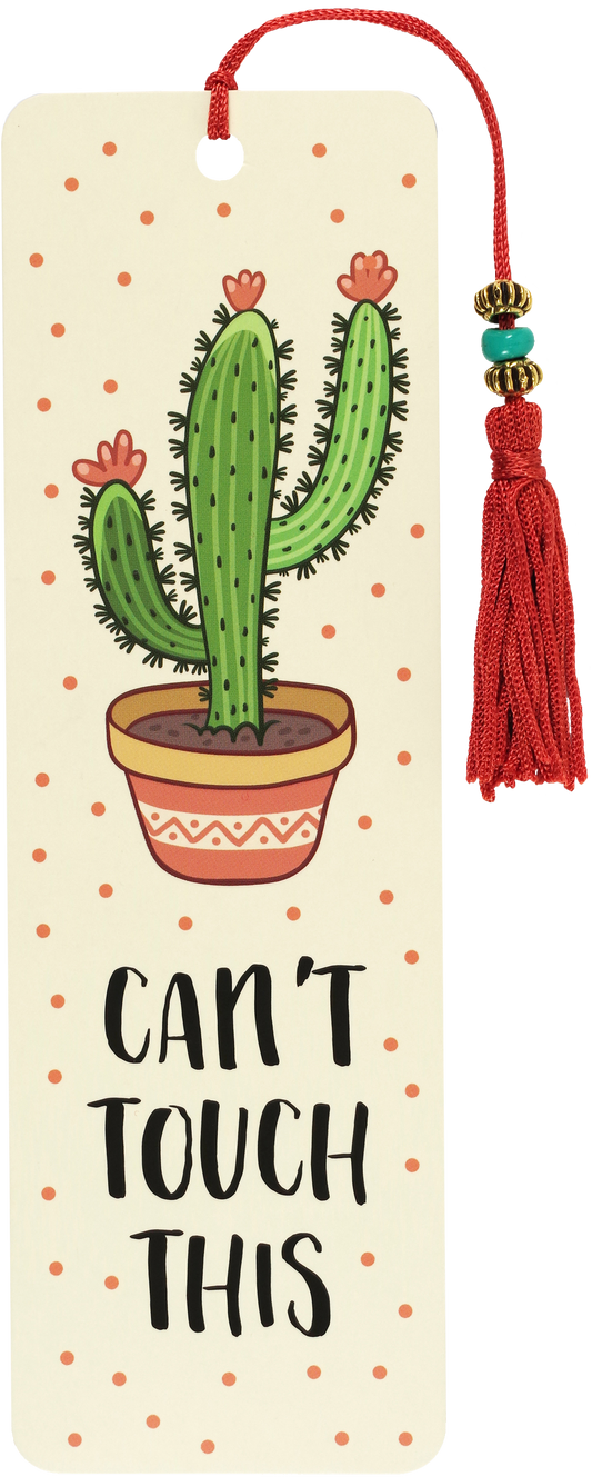 Can't Touch This Beaded Bookmark