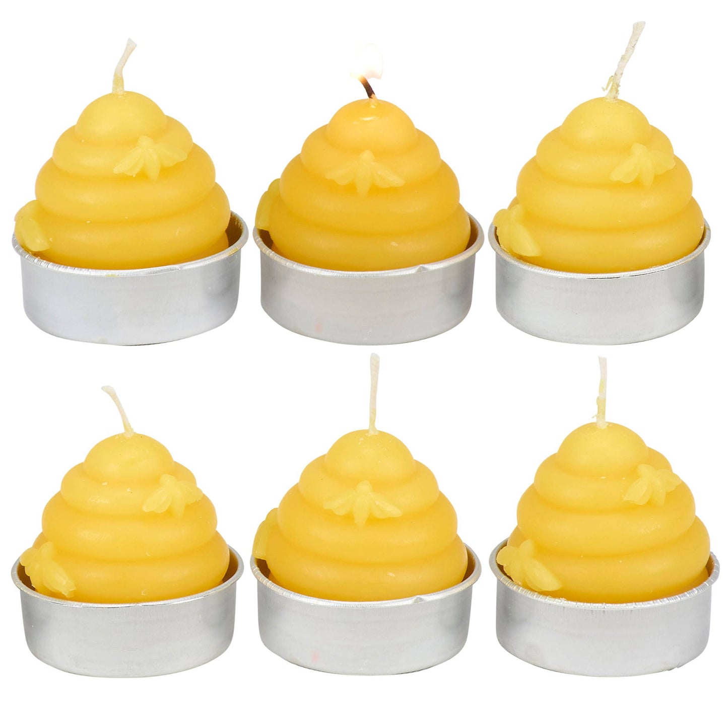 Bee Skep Figurine Candle Set