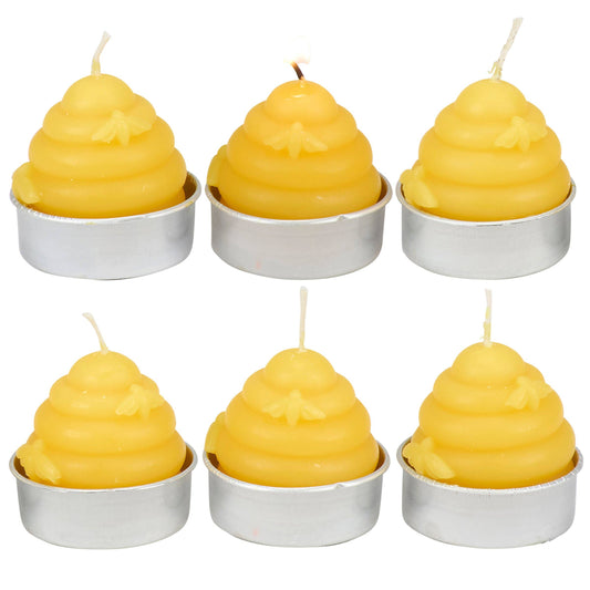 Bee Skep Figurine Candle Set