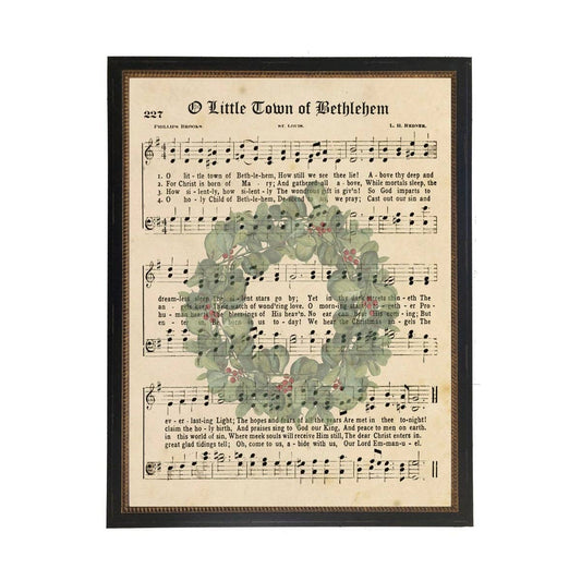 O Little Town Of Bethlehem On Wreath