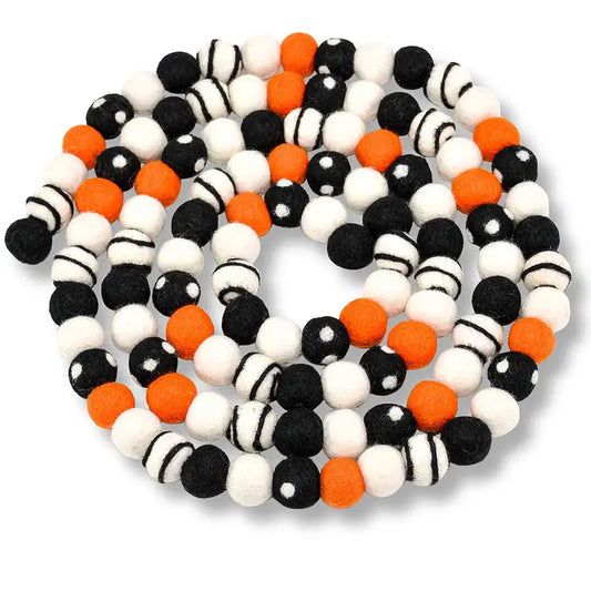 Halloween Felt Ball Garland