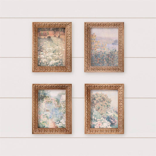 Cottage Garden Landscape Framed Prints -assorted-sold separately