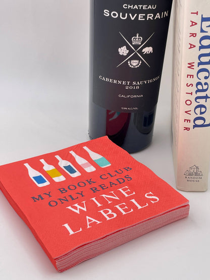 Cocktail Napkins Funny Napkins | My Book Club